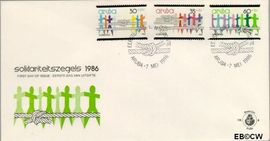 Aruba AR E4 1986 Solidariteit FDC zonder adres