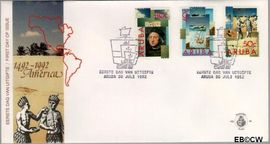 Aruba AR E40 1992 Ontdekking Amerika FDC zonder adres