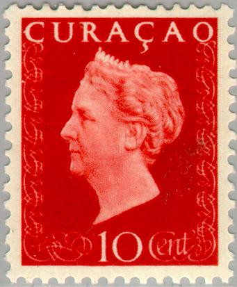 Curaçao CU 186 1948 Type 'Hartz' 10 Ongebruikt