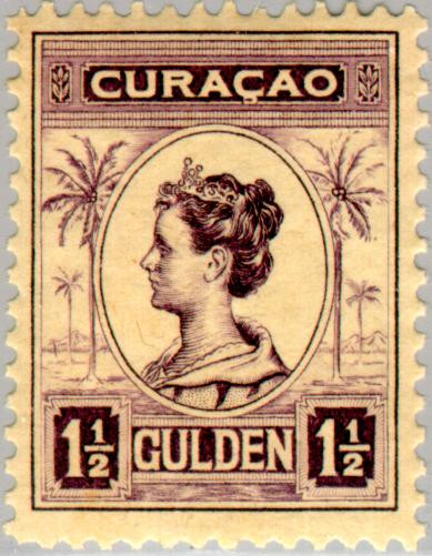 Curaçao CU -69 1916 Type 'Palmbomen' 150 Ongebruikt