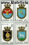 Gibraltar gib 602#605  1990 Scheepswapens  Postfris