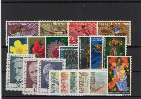 Liechtenstein LIE1972EX Complete jaargang Liechtenstein 1972 zonder blok Postfris