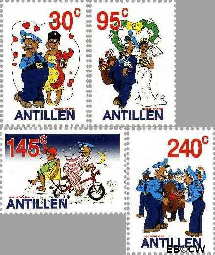 Ned. Antillen NA 1445a#1445d ** Stripfiguren Postfris