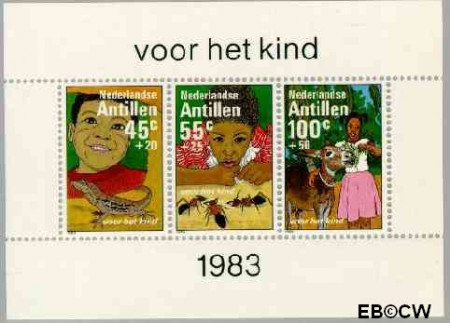 Ned. Antillen NA -753 ** Kind en dieren Postfris