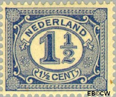 Nederland NL 0052 1908 Cijfer type 'Vürtheim' Ongebruikt 1½