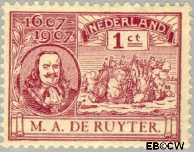 Nederland NL 0088 1907 Ruyter, M.A. De Gebruikt 1