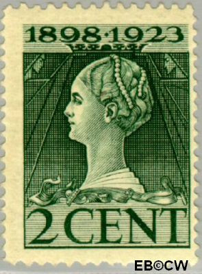 Nederland NL 0121 1923 Koningin Wilhelmina- Regeringsjubileum Gebruikt 2