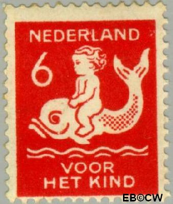 Nederland NL 0227 1929 Kind op dolfijn Ongebruikt 6+4