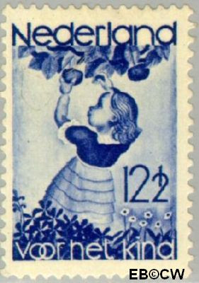 Nederland NL 0282 1935 Appelplukkend meisje Gebruikt 12½+3½
