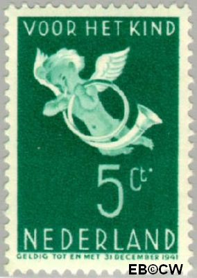 Nederland NL 0290 1936 Bazuinengel Ongebruikt 5+3