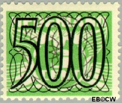 Nederland NL 0373 1940 Cijfer type 'Guilloche' of ' tralie' Postfris 500