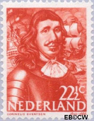 Nederland NL 0418 1943 Zeehelden Gebruikt 22½