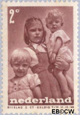 Nederland NL 0495 1947 Levensstadia kind Ongebruikt 2+2