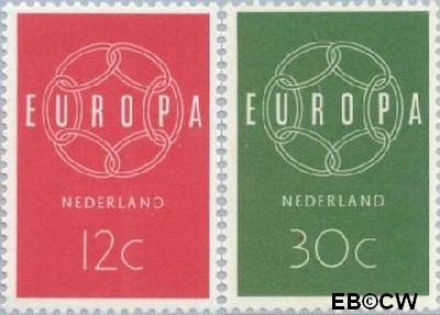 Nederland NL 0727#728 1959 C.E.P.T.- Ketting Ongebruikt