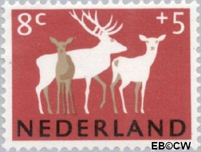 Nederland NL 0813 1964 Dieren Gebruikt 8+5