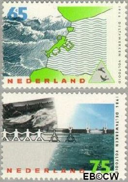 Nederland NL 1361#1362 1986 Voltooiing Deltawerken Postfris
