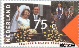 Nederland NL 1466 1991 Koningin Beatrix en Prins Claus- Huwelijksjubileum Postfris 75