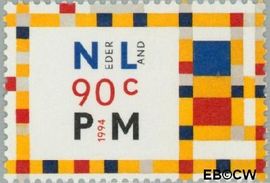 Nederland NL 1597 1994 Mondriaan, Piet Gebruikt 90