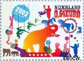 Nederland NL 2100 2002 C.E.P.T.- Circus Gebruikt 54