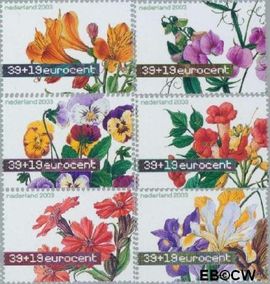 Nederland NL 2164#2169 2003 Aquarellen van bloemen Postfris