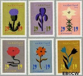 Nederland NL 2252#2257 2004 Bloem en kunst Postfris