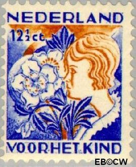 Nederland NL 251 1932 Kinderen en bloemen Gebruikt 12½+3½