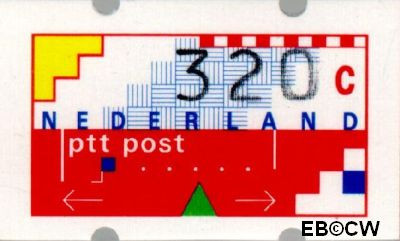 Nederland NL ATM26 1991 Opgedrukte waarde Gebruikt 320
