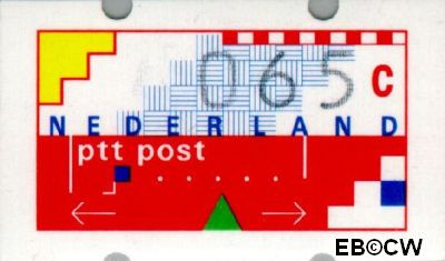 Nederland NL ATM6 1989 Opgedrukte waarde Gebruikt 65