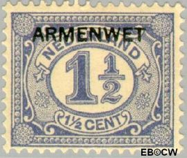 Nederland NL D2 1913 Armenwet Gebruikt 1½