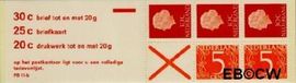Nederland NL PB11bF 1972 3x30 Juliana en profile, 2x5 cijfer v. Krimpen Postfris