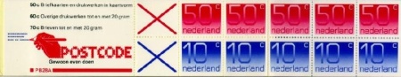 Nederland NL PB28a 1982 5X10, 5X50 Cijfer Crouwel Postfris