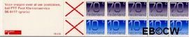 Nederland NL PB47b 1994 5x10, 5x70 cijfer Crouwel Postfris