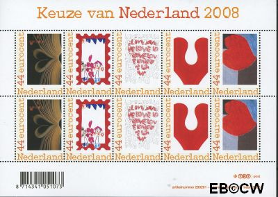 Nederland NL V2562Ba#2562Be 2008 Keuze van Nederland Gebruikt