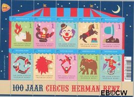 Nederland NL V2869#2877 2011 Circus Renz 100 jaar Postfris