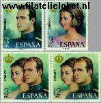 SPA 2195#2198 Postfris 1975 Koning Carlos I