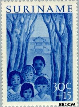 Suriname SU 315 1954 Jeugdwerk Gebruikt 30+15