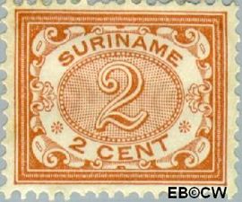Suriname SU 43 1902 Drukwerkzegel Gebruikt 2