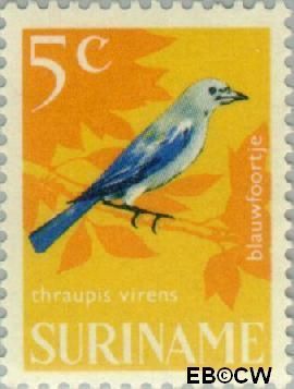 Suriname SU 443 1966 Vogels Gebruikt 5