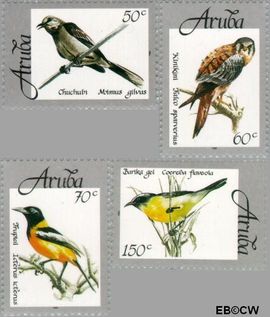 Aruba AR 213#216 1998 Vogels Postfris