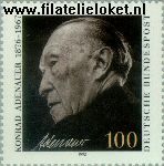 Bundesrepublik BRD 1601#  1992 Adenauer, Dr. Konrad  Postfris