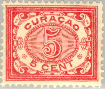 Curaçao CU -33 1904 Type 'Vürtheim' 5 Ongebruikt