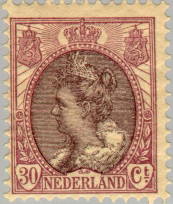 Nederland NL 0072 1899 Koningin Wilhelmina- 'Bontkraag' Postfris 30