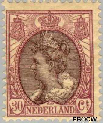 Nederland NL 0072 1917 Koningin Wilhelmina- 'Bontkraag' Ongebruikt 30