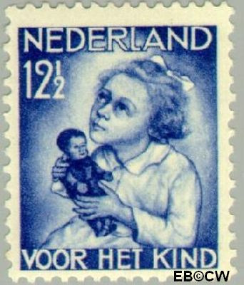 Nederland NL 0273 1934 Kind met pop Gebruikt 12½+3½
