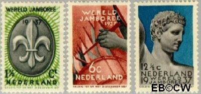 Nederland NL 0293#295 1937 Wereld Jamboree Postfris