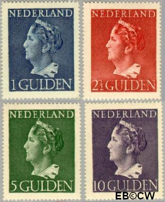 Nederland NL 0346#349 1946 Wilhelmina- Type 'Konijnenburg' Ongebruikt