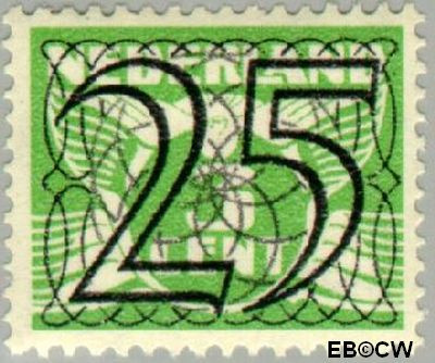 Nederland NL 0364 1940 Cijfer type 'Guilloche' of ' tralie' Gebruikt 25