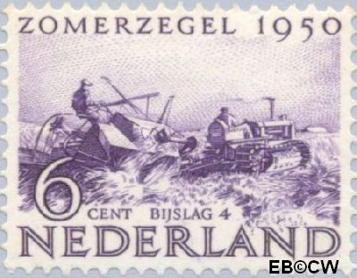 Nederland NL 0553 1950 Wederopbouw Postfris 6+4