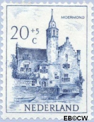Nederland NL 0572 1951 Kastelen Ongebruikt 20+5