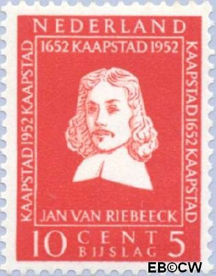 Nederland NL 0580 1952 Riebeeck-monument Ongebruikt 10+5